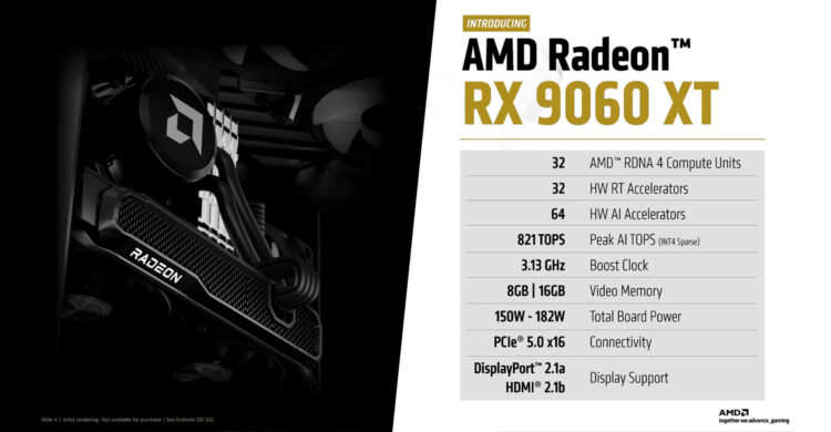 AMD otkrio Radeon RX 9060 XT: RDNA 4, PCIe 5.0 i do 16 GB memorije