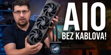 ROG Strix SLC IV 360 ARGB recenzija — AIO bez ijednog kabla sa 5″ ekranom