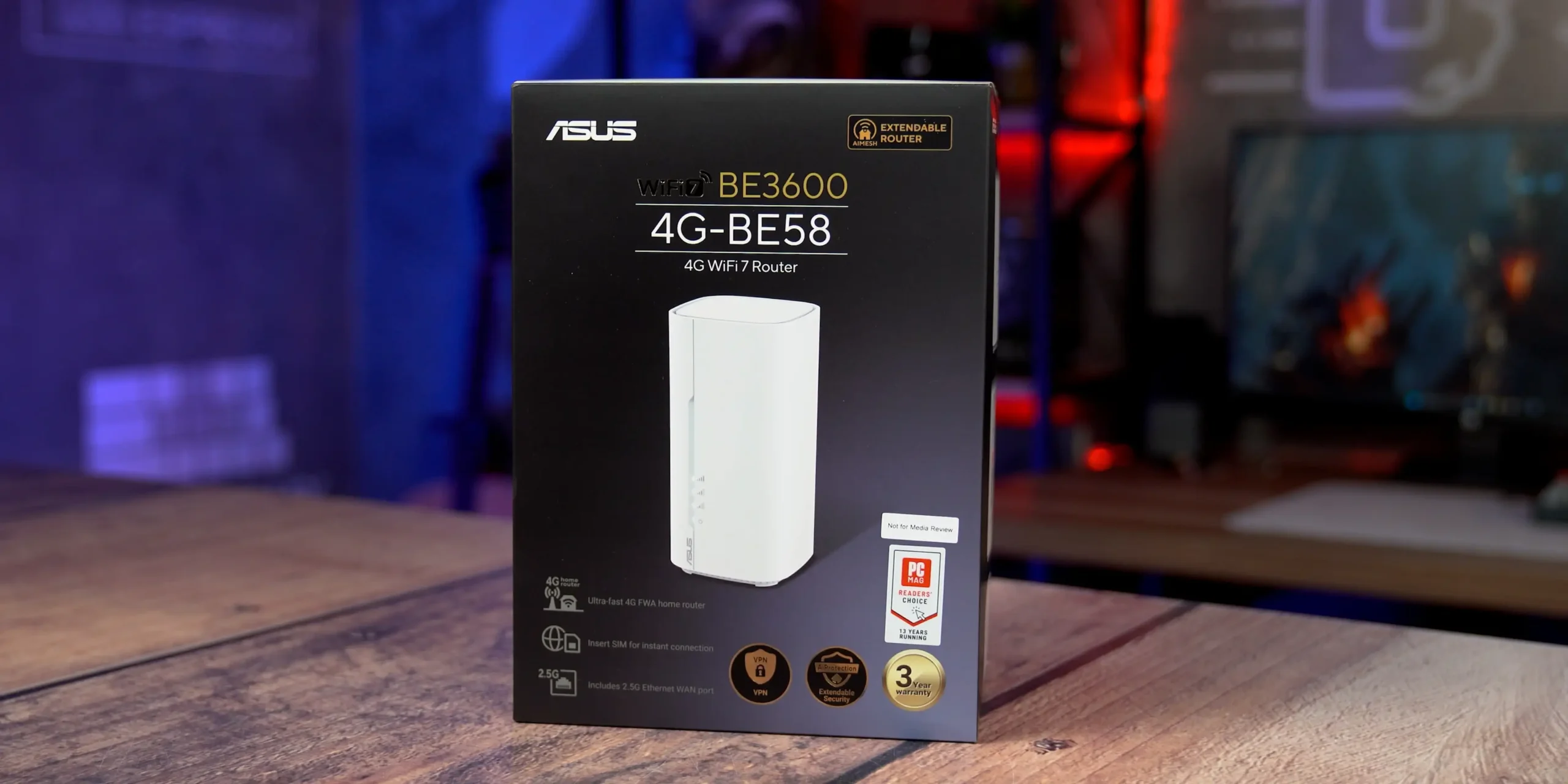 ASUS 4G-BE58 ruter sa slotom za SIM karticu