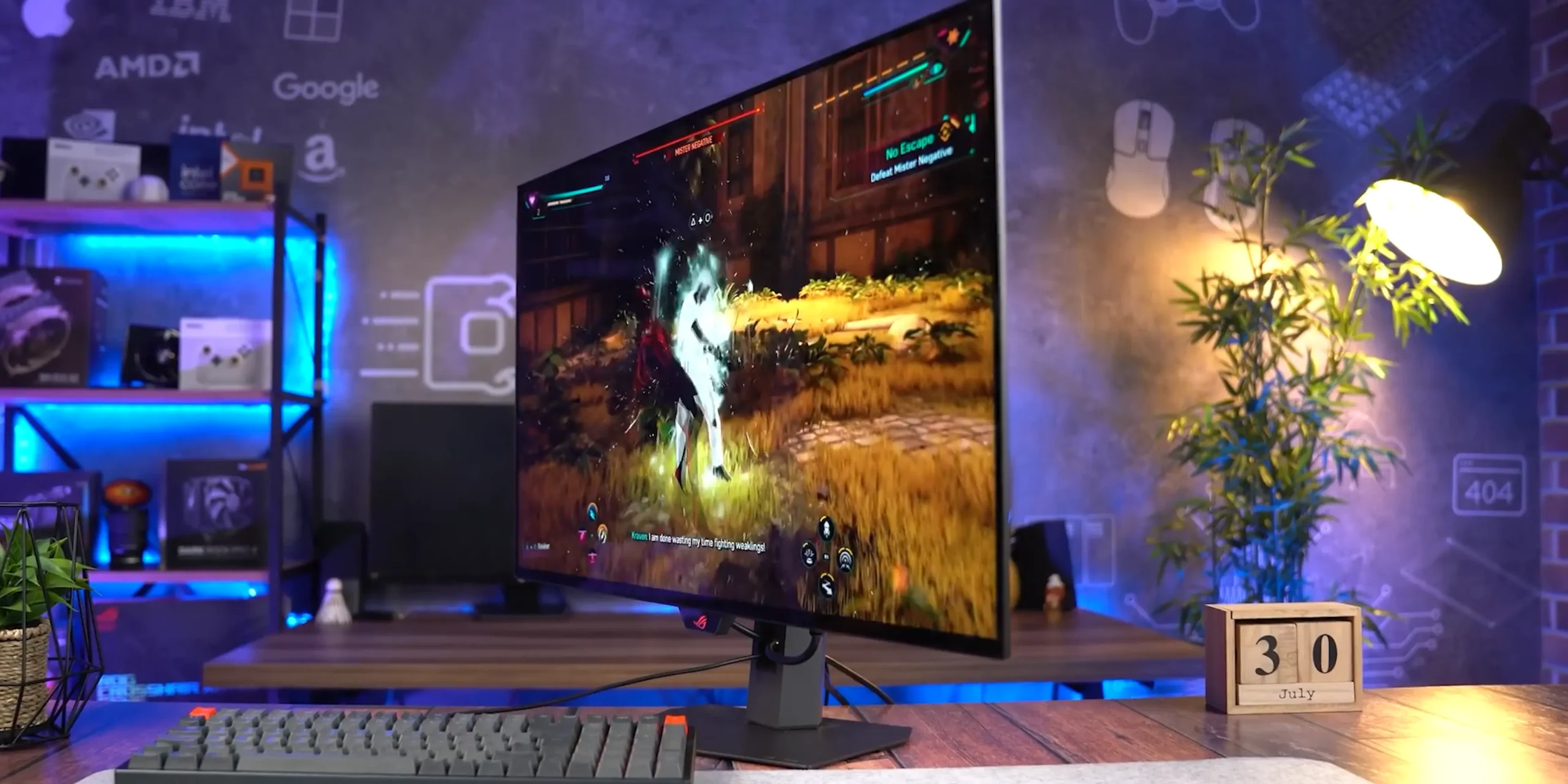 ASUS ROG Strix XG32UQWMS portovi i zadnja strana