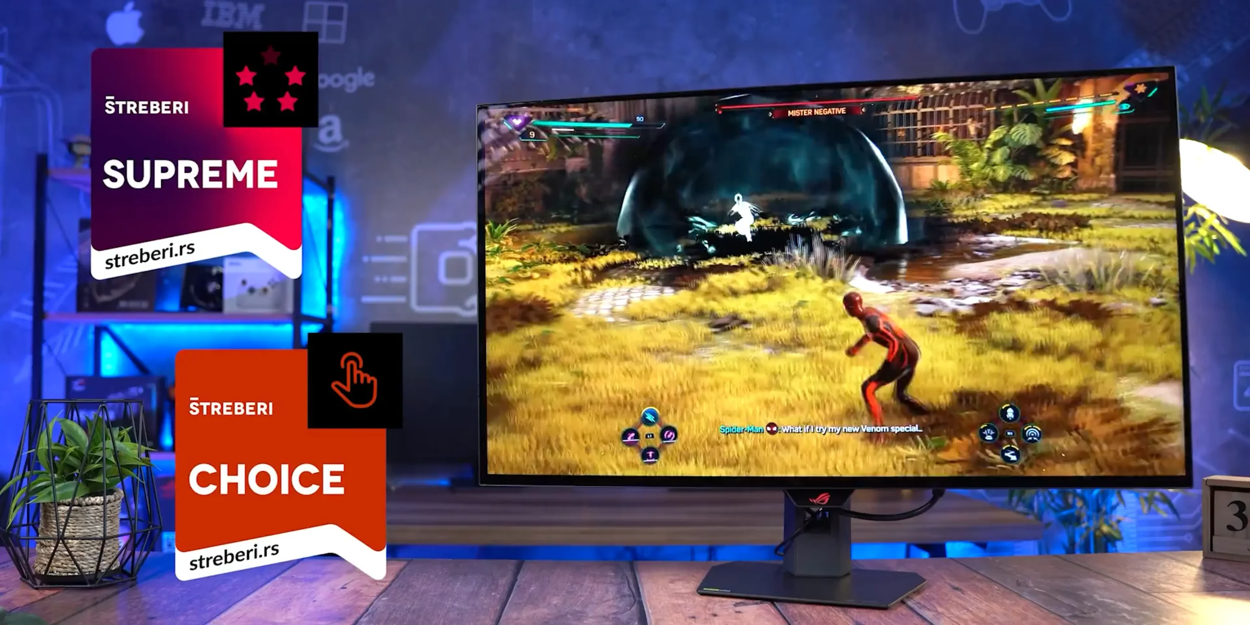 ASUS ROG Strix XG32UQWMS — Štreberi Supreme 9/10 i Choice nagrade