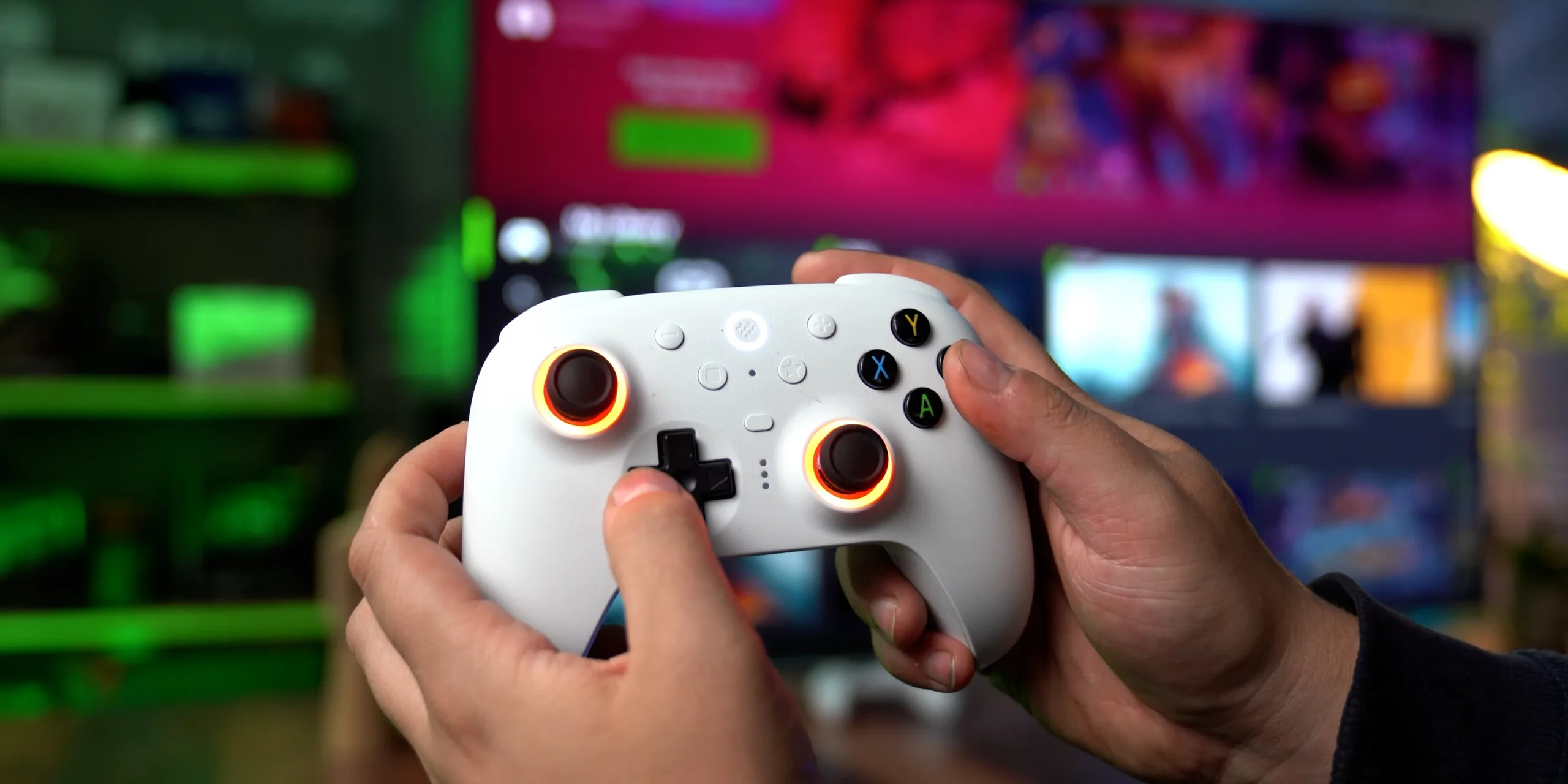 GeForce Now cloud gaming na TV-u — igranje kontrolerom