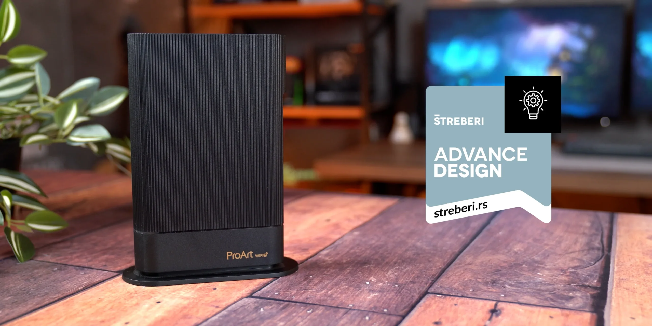 ASUS ProArt PRT-BE5000 WiFi 7 ruter — Štreberi Advance Design nagrada