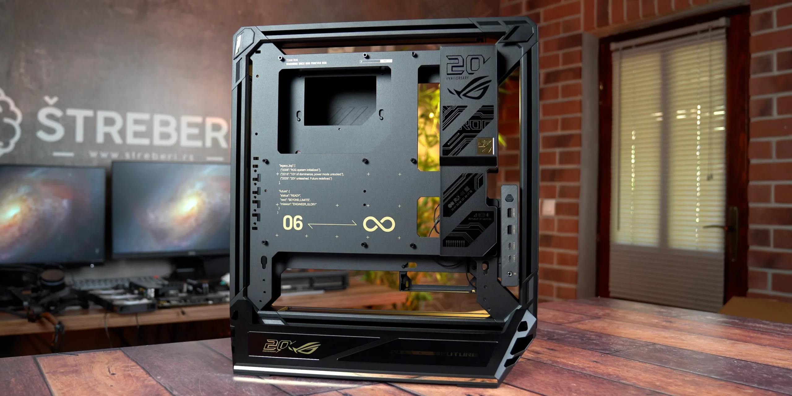 ASUS ROG GR20 Edition 20 kućište — ARGB u mraku